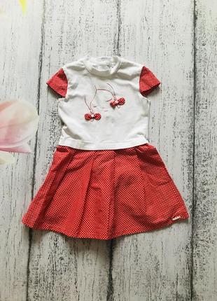 Крутое платье в горох gymp 12мес