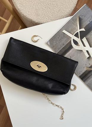 Mulberry чорний клатч люкс бренд