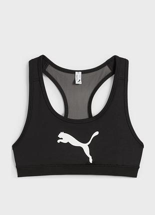 Спортивний бюстгальтер puma 4keeps bra чорного кольору.