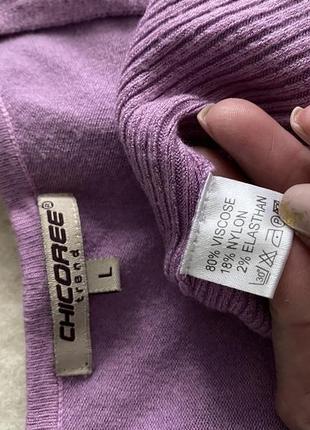 Chicoree-нежная лиловая блуза кофточка2 фото