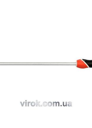 Отвертка плоская ударная yato : шлица sl8 x 300 мм [6/24/72]