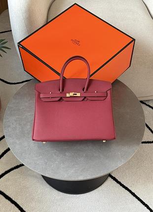 Сумка гермес хермес эрмес birkin 35 rouge/gold