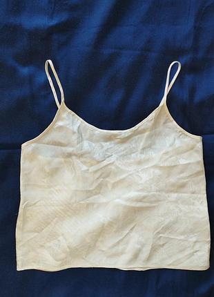 Винтажная пижамная атласная майка, h&amp;m, m/38