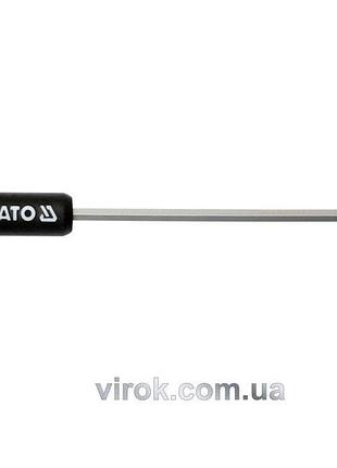Ключ шестигранный yato : тип "t", m5 мм, двусторонний, l=140 мм [12/144]