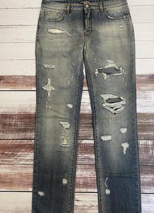 Dolce & gabbana джинсы с эффектом потертости рваные оригинал!
