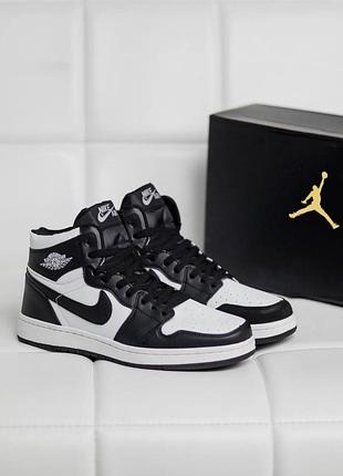 Мужские кроссовки nike air jordan 1 черные акция