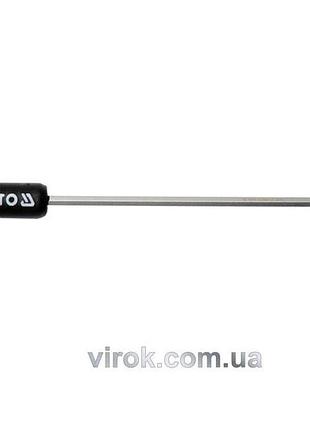 Ключ шестигранный yato : тип "t", m4 мм, двусторонний, l=140 мм [12/240]
