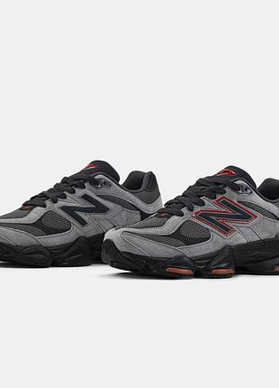 New balance 9060 grey black red