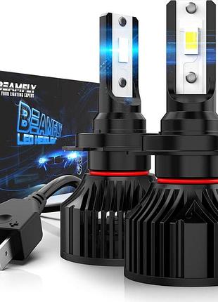 Beamfly h11 светодиодные лампы для головных фар 16000 лм автомобильные лампы дальнего/ближнего света 100 вт