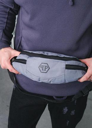 Бананка philipp plein серая