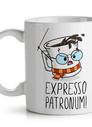 Чашка гаррі поттер expresso patronum
