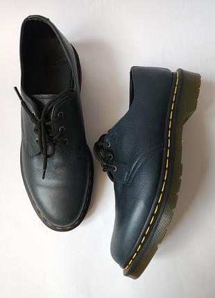 Туфли dr. martens оригинал, темно-зеленые кожаные мужские ботинки на шнуровке dr. martens 43 размер