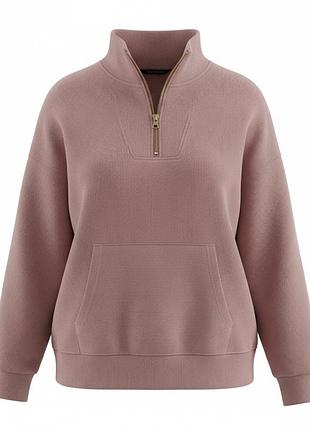 Свободная женская базовая кофта в мини вельвет f&amp;f active
