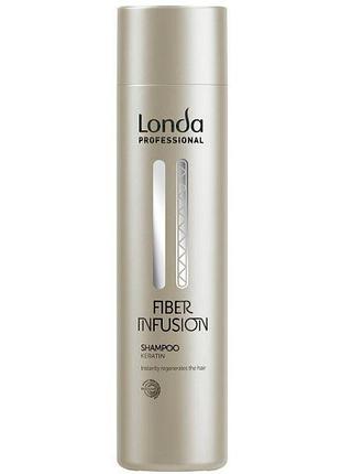 Кератиновий шампунь londa fiber infusion 250 мл