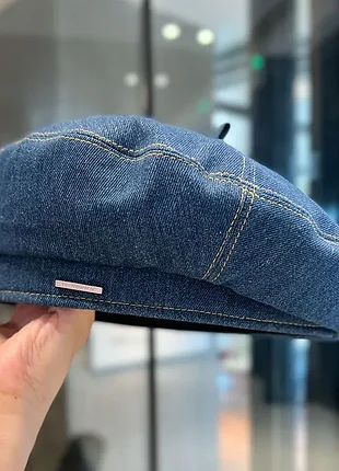 Беретка / берет джинсовий