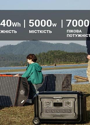Зарядная станция 5 квт souop s5 5040wh lifepo4 (автоматический ибп / бесперебойник для дома)