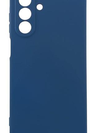 Чехол silicone casse для samsung galaxy a26 / a266 бампер с микрофиброй синий