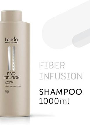Кератиновый шампунь londa fiber infusion 1000 мл
