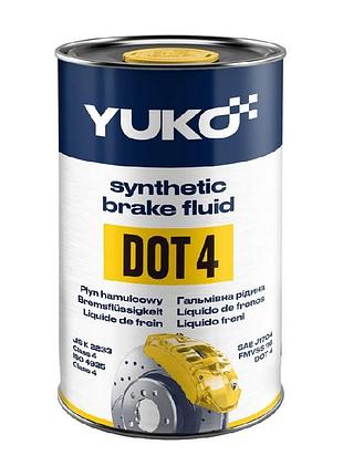 Yuko. жидкость тормозная dot4 (0,45кг) канистра 0,6л жерсть