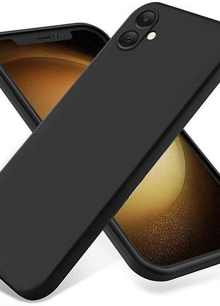 Чехол fiji full soft premium для samsung galaxy a07 (a075) противоударный бампер с микрофиброй black