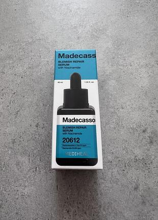 Mediheal madecassside blemish repair serum with niacinamide, 40 мл – сыворотка от постакне и покраснения