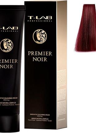 Крем-краска для волос t-lab professional premier noir colouring cream 7.44 блондин глубокий-медный