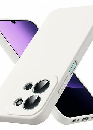 Чохол fiji full soft premium для xiaomi redmi 15c протиударний бампер з мікрофіброю white