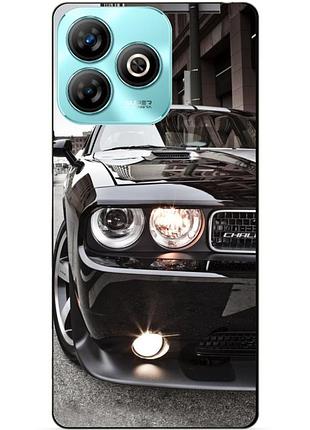 Чехол силиконовый бампер для zte blade a75 с рисунком dodge додж машина авто