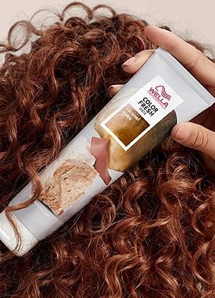 Тонирующая маска wella color fresh (все отдушки +2024) caramel glaze карамель