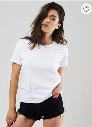 Shamp 👟футболка👕 белая хлопоковая серия dri-fit спортивная двойная