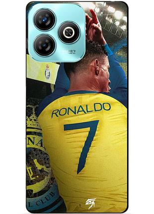 Силіконовий чохол бампер для zte blade a75 з малюнком ronaldo аль наср роналдо