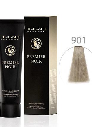 Краска для волос t-lab ultra blonde premier noir 901 супер блонд пепельный