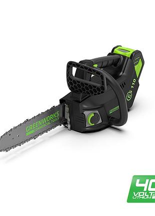 Ланцюгова одноручна пила акумуляторна greenworks gd40tcs