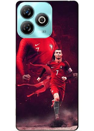 Силіконовий чохол бампер для zte blade a75 з малюнком ronaldo португалія роналдо