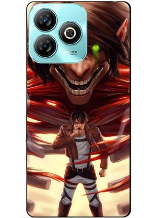 Силіконовий чохол бампер для zte blade a75 з малюнком attack on titan атака титанів
