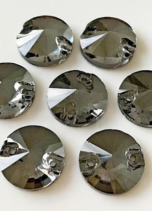 Пришивные стразы (стекло), black diamond (от 10-16мм) выберите размер! 12мм