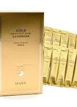 Ночная маска с экстрактом ласточкиного гнезда и золота veze gold bird's nest mask 1шт 4 мл