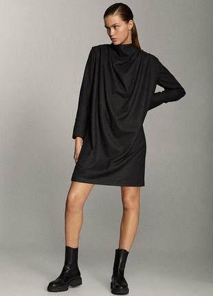Платье с шерстью от massimo dutti