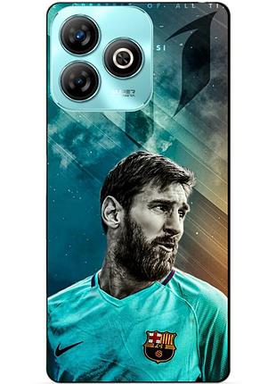 Чехол силиконовый бампер для zte blade a75 с рисунком leo messi месси