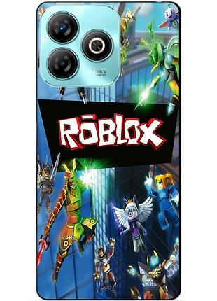 Чехол силиконовый бампер для zte blade a75 с картинкой roblox роблокс