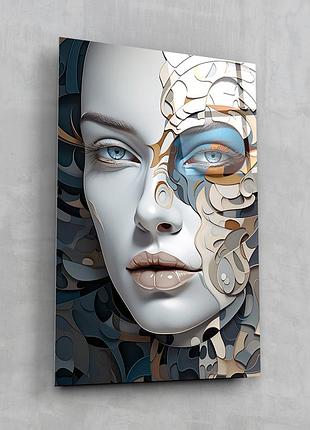 Картина на стекле novellaprint "абстрактная маска" 50х75см (341.2)