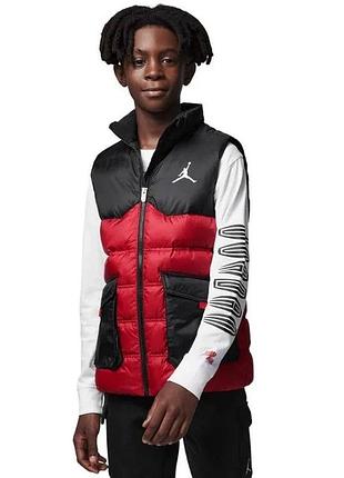 Детская жилетка найк джордан оригинал nike jordan down vest 95b662-r78