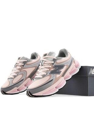 Круті жіночі кросівки new balance abzorb 2000 truffle salt рожеві з сірим