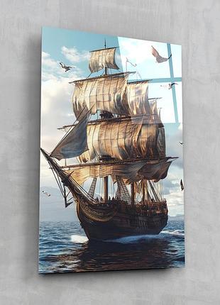 Картина на стекле novellaprint "морской парус" 80х120см (556.4)
