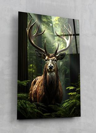 Картина на стекле novellaprint "величие леса" 80х120см (342.4)