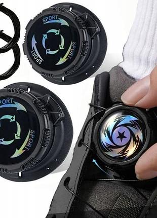 Шнурки автоматические для обуви automatic 100 см black шнурки автоматичес