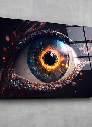 Картина на стекле novellaprint "огненный взгляд" 75х50см (pic-291-02)