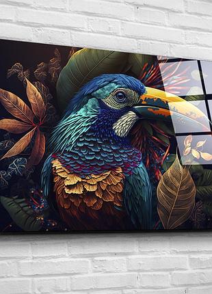Картина на стекле "тукан" 120х80см (229.4)
