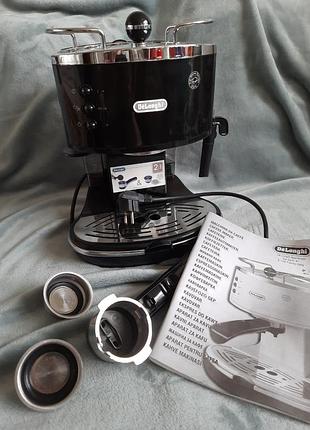 Кофеварка рожковая delonghi eco311.bk  рожковая (эспрессо) вид используемого кофе:  молотый приготов