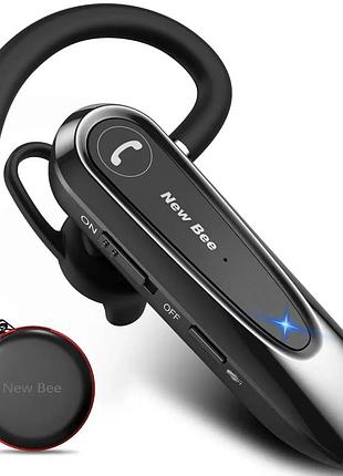 Беспроводная bluetooth гарнитура new bee lc-b45 с функцией шумопоглощения и кейсом black